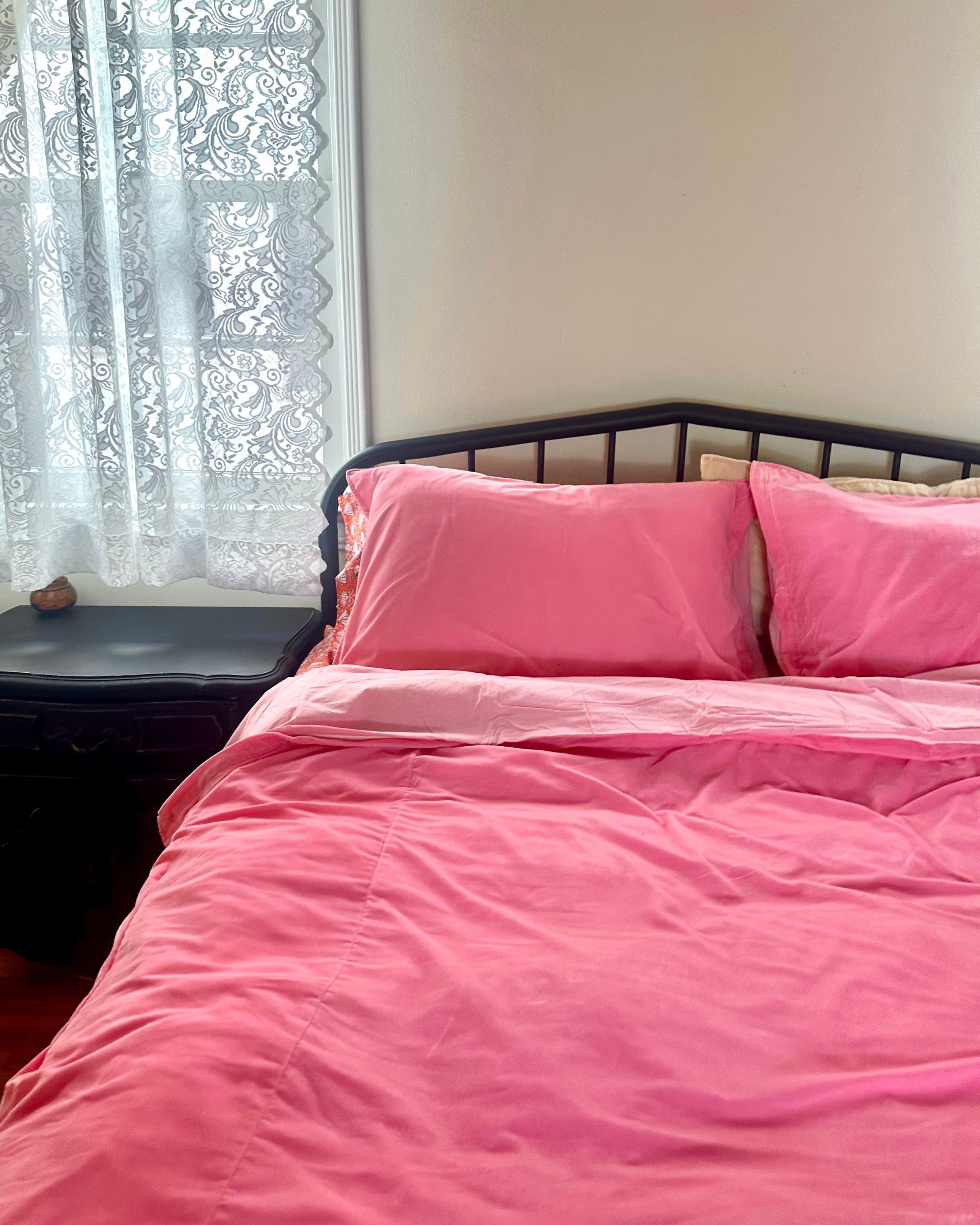 Velvet Duvet Cover - Pink