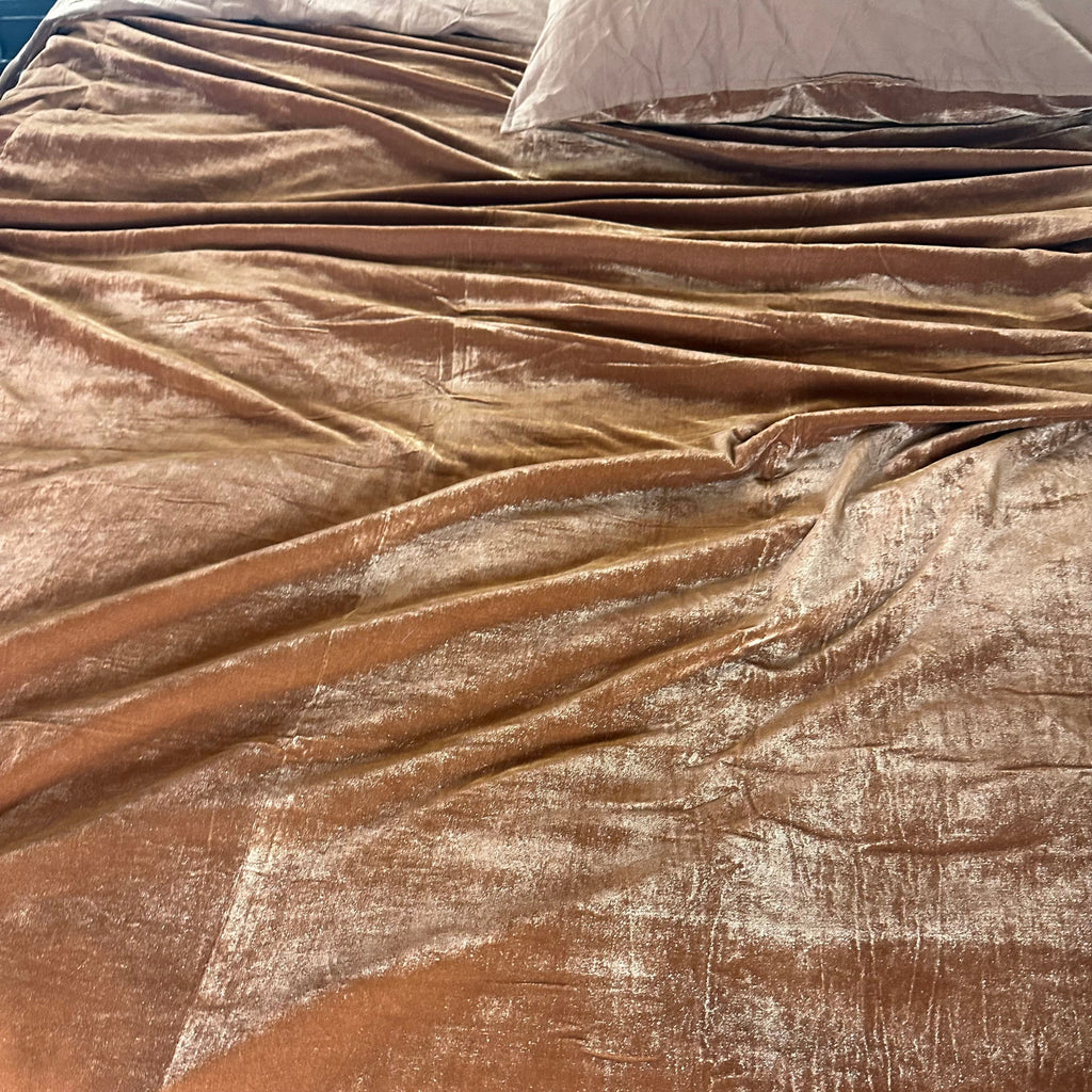 Velvet Duvet Cover - Orange