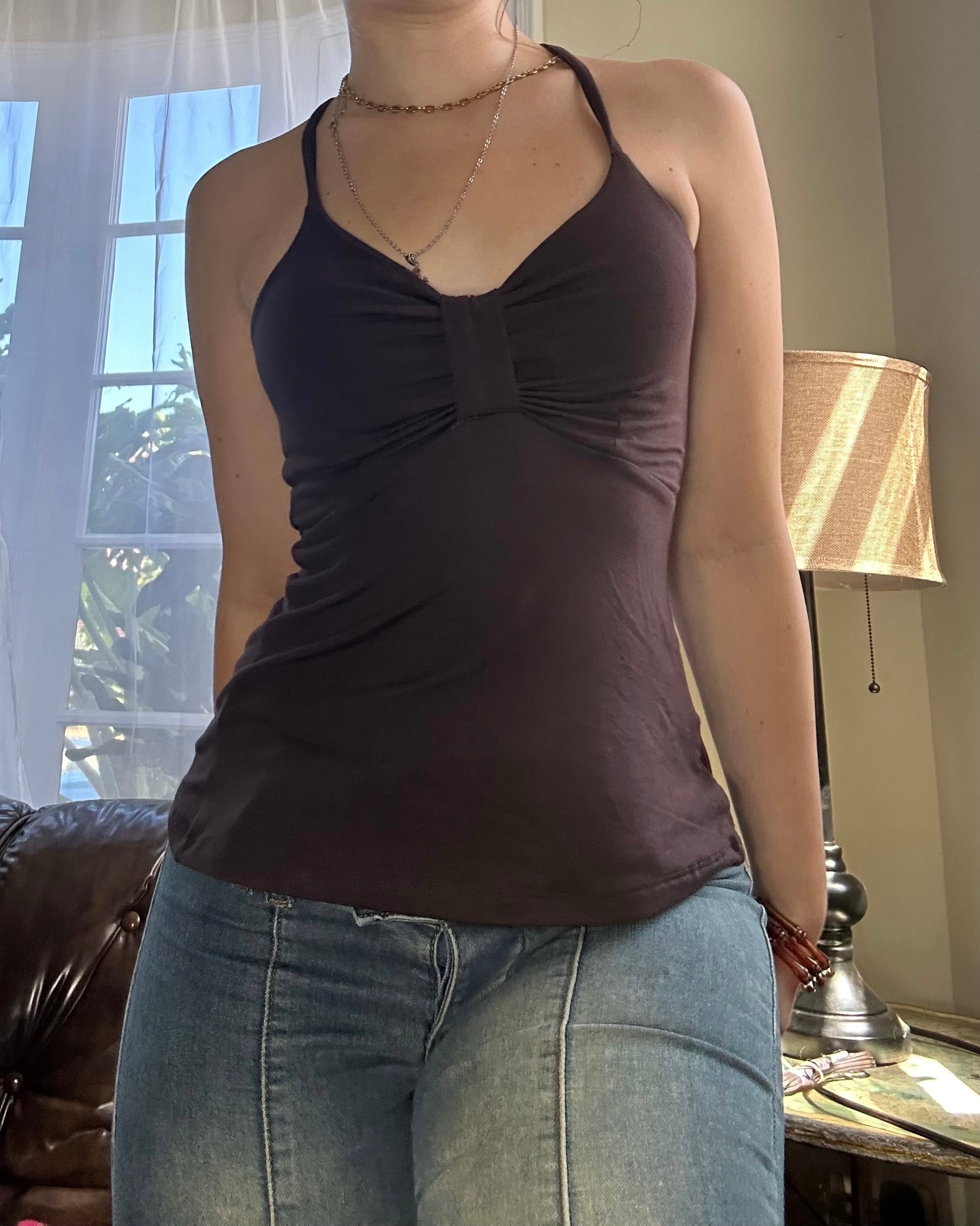 Camille Tank Top - Brown