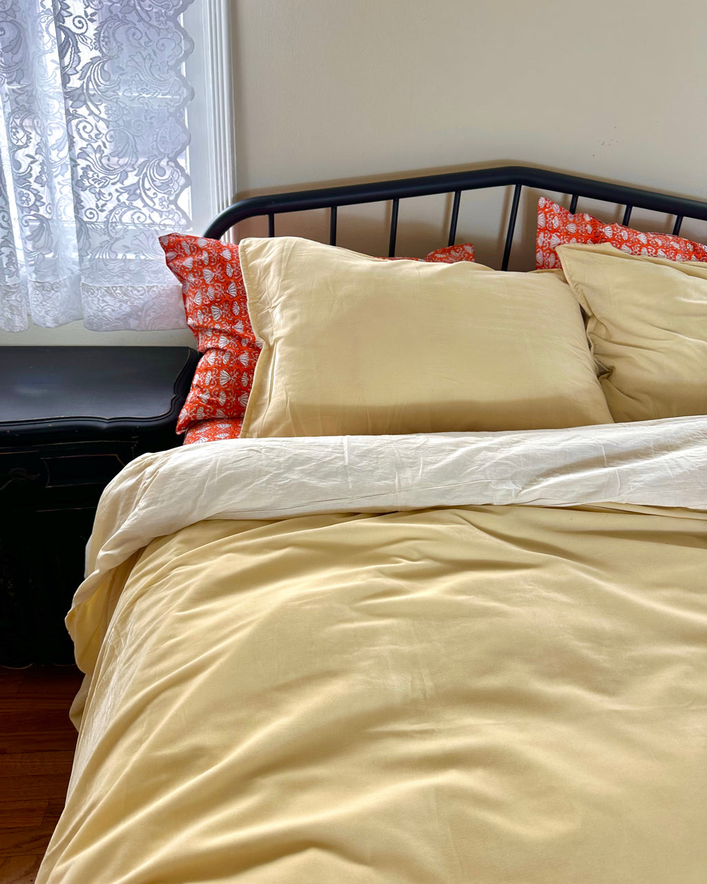 Velvet Duvet Cover - Cream