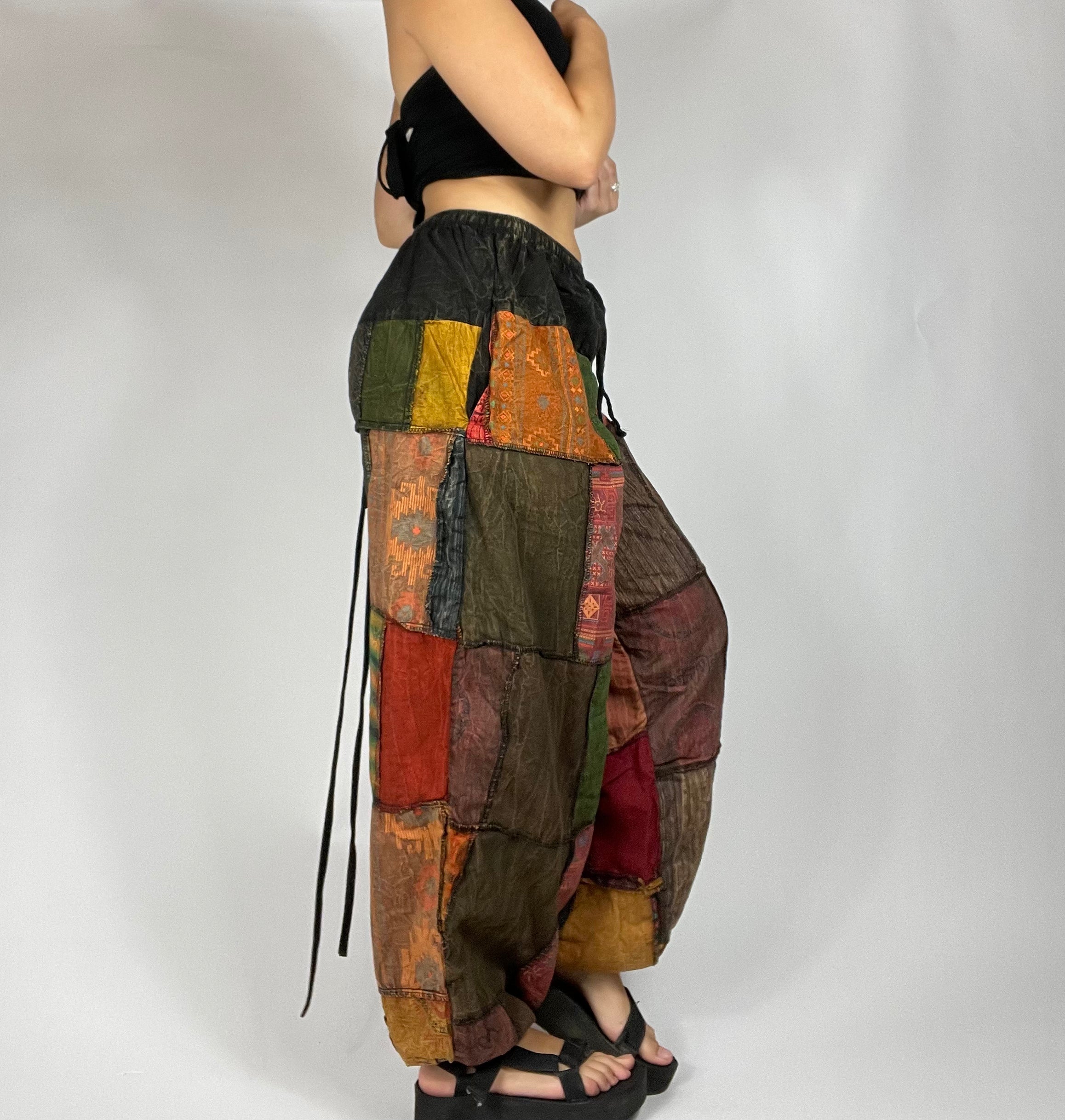 Pandora Bottoms in black/mixed patches